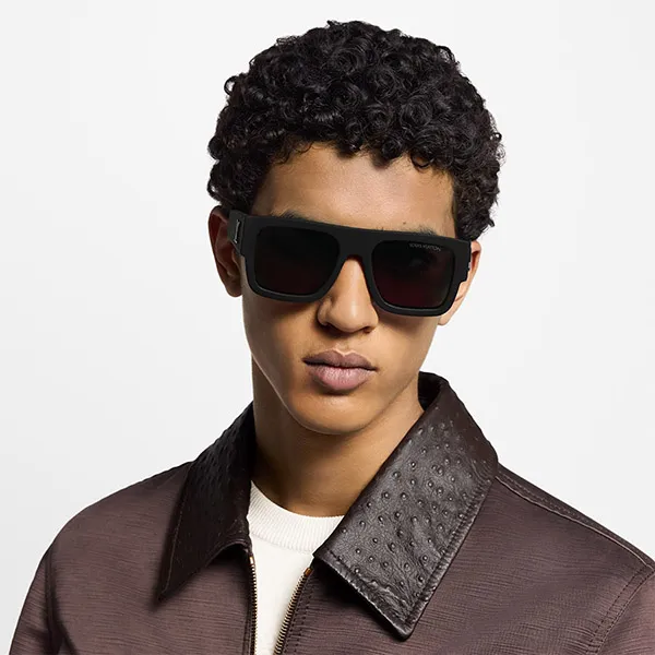 Kính Mát Louis Vuitton LV Clash Large Square Sunglasses Z2707E Màu Đen