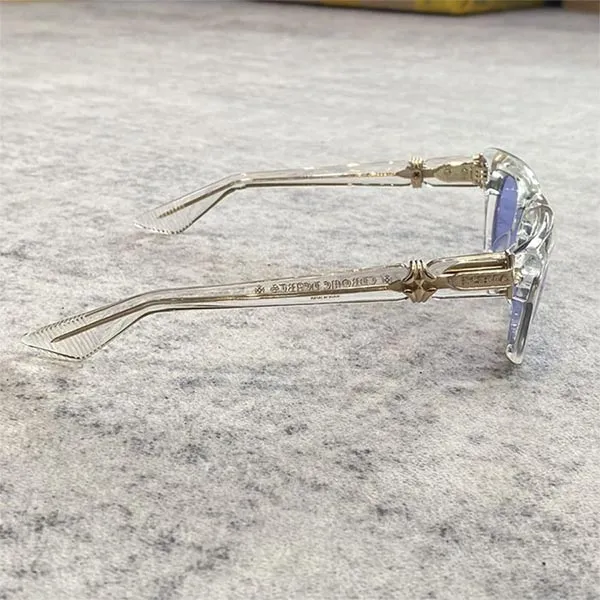 Kính Mát Nam Chrome Hearts Cliterally Crystal Sunglasses Màu Trong Suốt