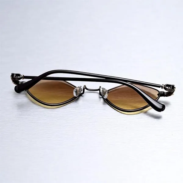 Kính Mát Nam Chrome Hearts Diamond Dog Sand Classic Brown Sunglasses Màu Nâu