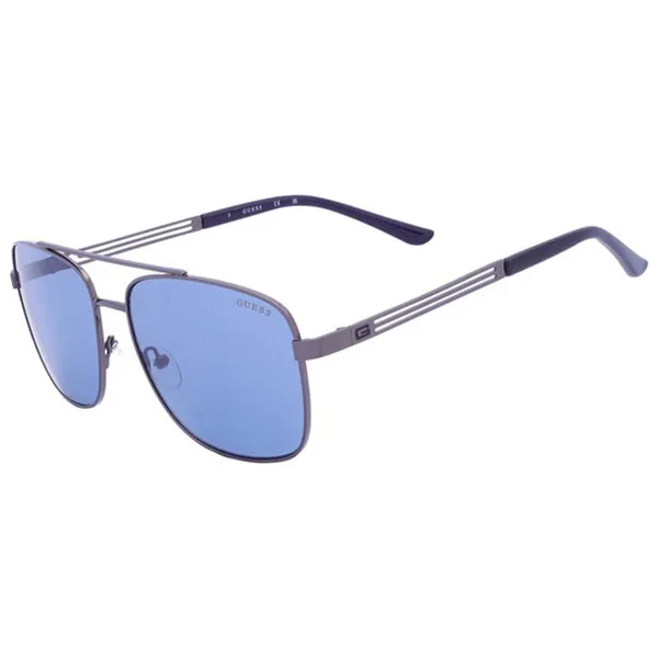 Kính Mát Nam Guess Blue Navigator Men's Sunglasses GF0206 08V 58 Màu Xanh Blue