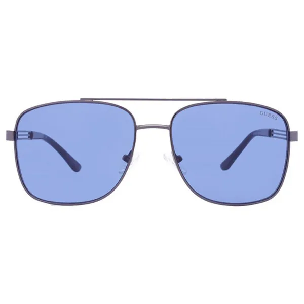 Kính Mát Nam Guess Blue Navigator Men's Sunglasses GF0206 08V 58 Màu Xanh Blue