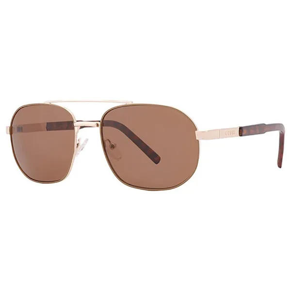 Kính Mát Nam Guess Brown Navigator Men's Sunglasses GF0250 32E 57 Màu Nâu