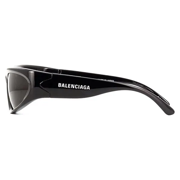 Kính Mát Nữ Balenciaga Sunglasses BB0157S 001 Black Grey Màu Đen Xám