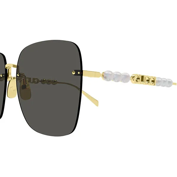 Kính Mát Nữ Gucci GG1923SA 001 Gold Dark Grey Sunglasses Màu Xám