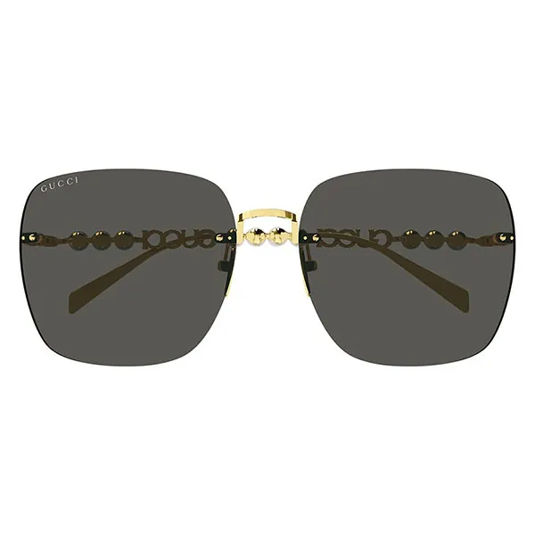 Kính Mát Nữ Gucci GG1923SA 001 Gold Dark Grey Sunglasses Màu Xám
