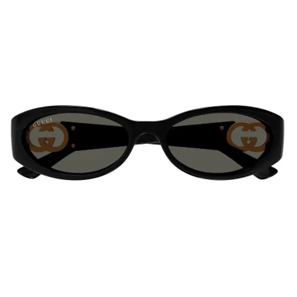 Kính Mát Nữ Gucci Women's Black/Grey Cat Eye Sunglasses GG1660S 001 Màu Đen