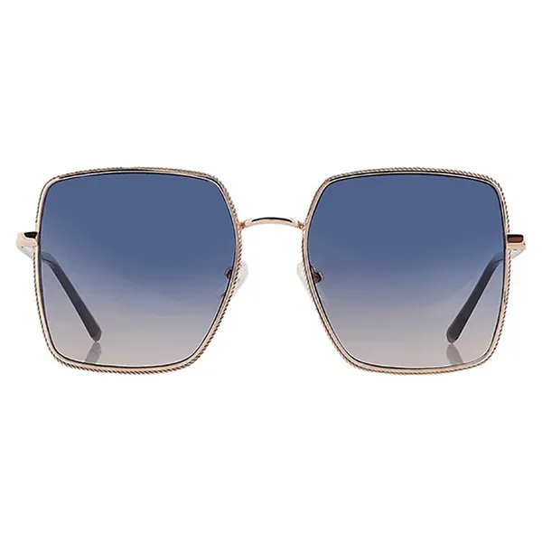 Kính Mát Nữ Guess Blue Gradient Square Ladies Sunglasses GF0419 28W 58 Màu Xanh Blue