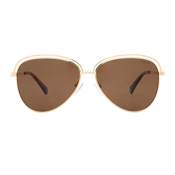 Kính Mát Nữ Polaroid Bronze Butterfly Ladies Sunglasses PLD 4103/S 001Q/SP 58 Màu Nâu/Vàng