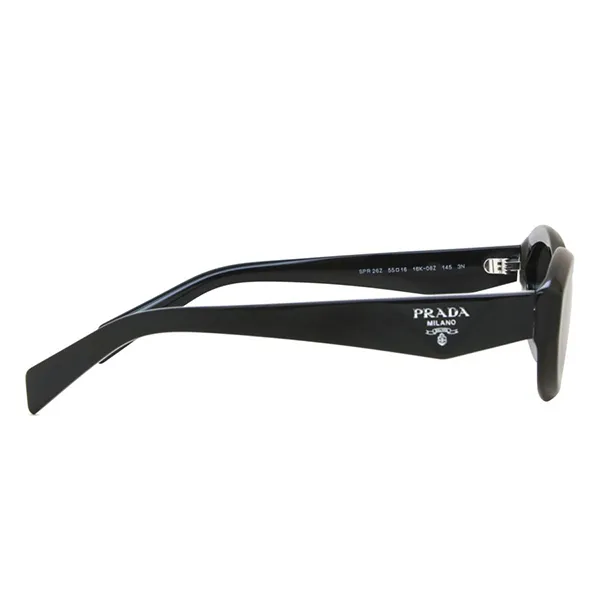 Kính Mát Prada Sunglasses 0PR 26ZS 16K08Z Black Dark Grey Màu Xám/Đen