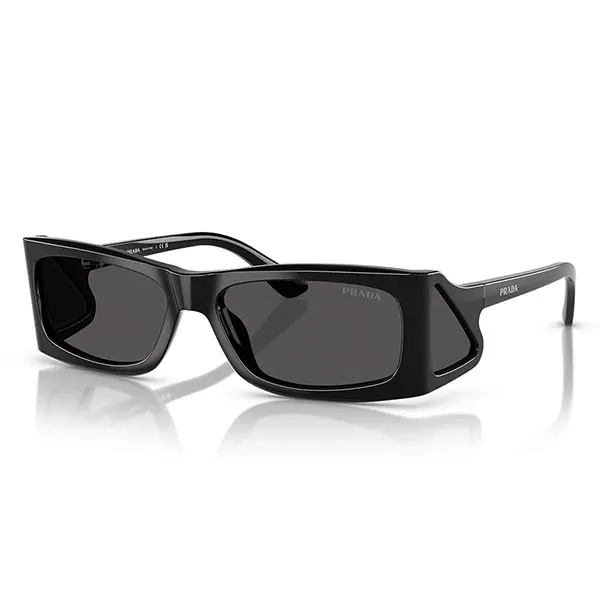 Kính Mát Prada Sunglasses 0PR B03S 1AB5S0 Black Dark Grey Màu Đen Xám