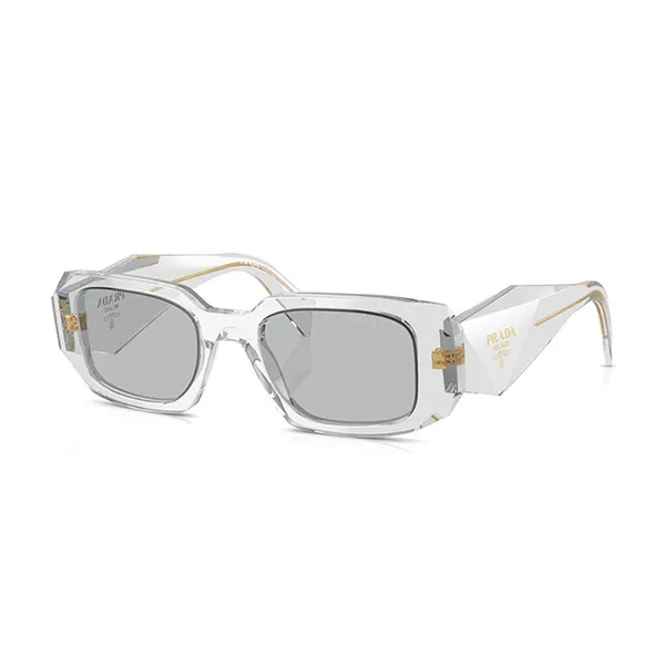 Kính Mát Prada Transparent Light Grey Sunglasses 0PR 17WS 12R30B Màu Xám