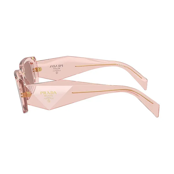 Kính Mát Prada Transparent Sunglasses 17WS 19Q10D Peach Light Brown Màu Hồng