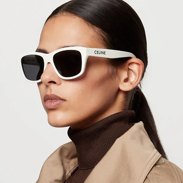 Kính Mát Unisex Celine Sunglasses CL40249U 25A Màu Xám/Trắng