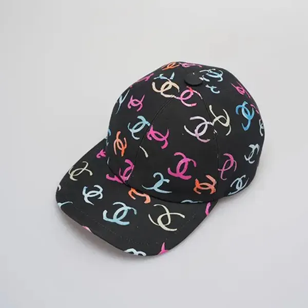 Mũ Chanel Black Hat With Multicolor Phối Màu