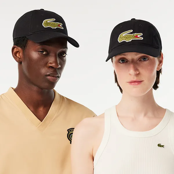 Mũ Lacoste Adjustable Cotton Hat RK9871 031 Màu Đen