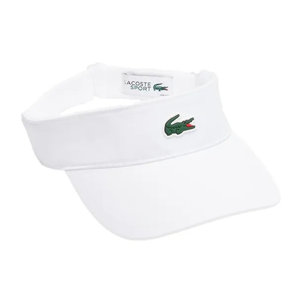 Mũ Nam Lacoste Diamond Taffeta Sport Visor RK8727 55N 001 Màu Trắng