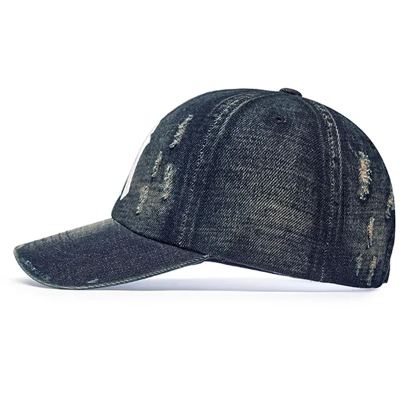 Mũ MLB Vintage Damaged Denim Unstructured Ball Cap NY Yankees 3ACPB195N-50NYL Màu Xanh Navy