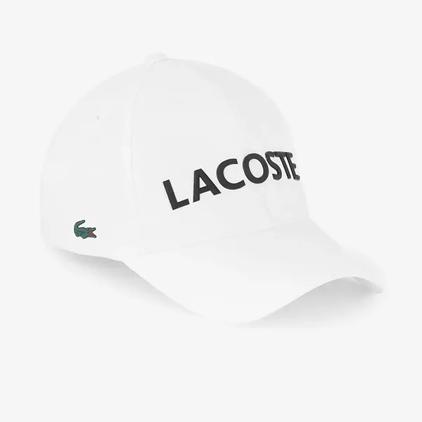 Mũ Unisex Lacoste Baseball Cap RK242E 001 Màu Trắng