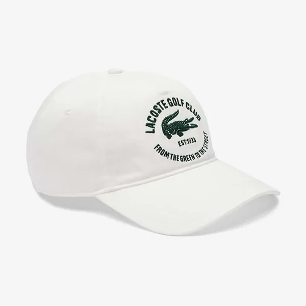 Mũ Unisex Lacoste Baseball Cap RK2923 70V Màu Trắng