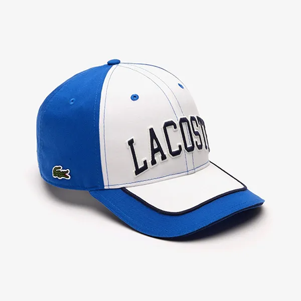 Mũ Unisex Lacoste Baseball Two Tone Cap RK0343-ITX White X Blue Màu Trắng Xanh Size M