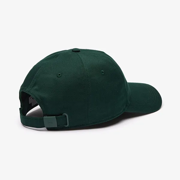 Mũ Unisex Lacoste Embroidered Cotton Twill Cap Green RK2923 YZP Màu Xanh Lá