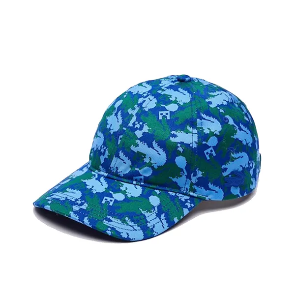 Mũ Unisex Lacoste Minecraft Print Organic Cotton Cap RK3850-52 Phối Màu Xanh