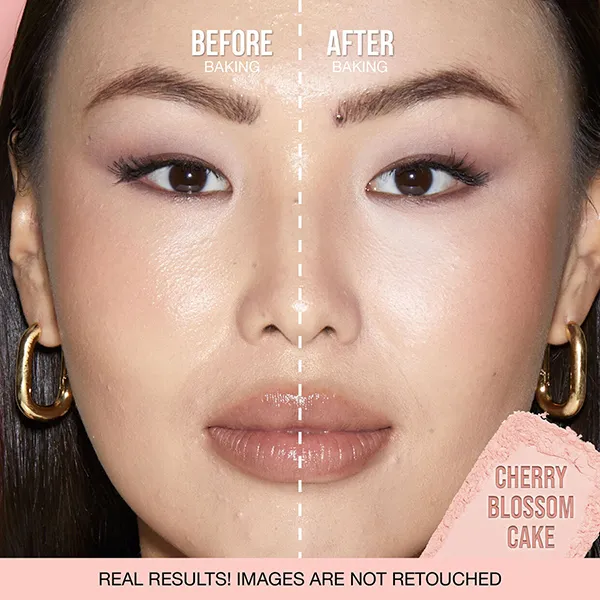 Phấn Phủ Dạng Nén Huda Beauty Easy Bake And Snatch Cherry Blossom Cake 8.5g (Kèm Bông Mút)