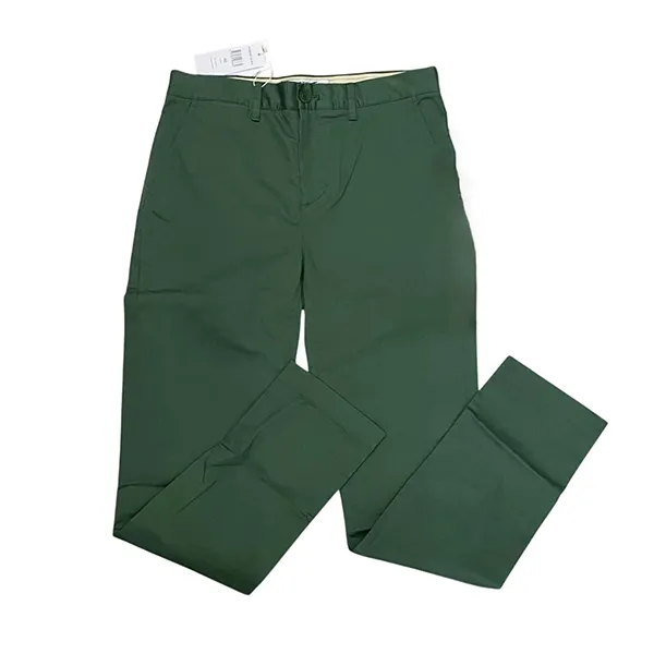 Quần Dài Nam Lacoste Classic Slim Fit Stretch Cotton Trousers Màu Xanh Lá Size 30