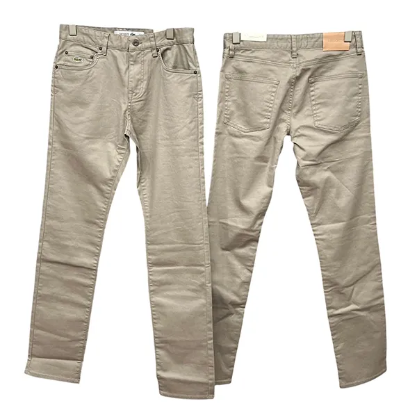 Quần Dài Nam Lacoste Slim Fit Pants Màu Be Size 30