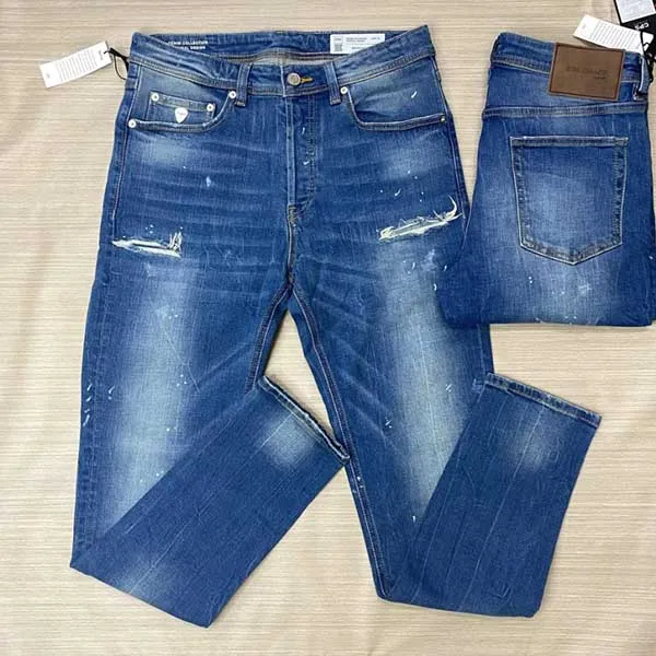 Quần Jean Nam CPS Chaps Denim Collection Original Design Jeans Màu Xanh