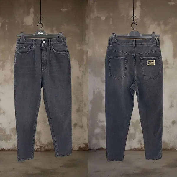 Quần Jean Nam Dolce & Gabbana D&G Tag Gold GW87XD G8ED3 S9001 Màu Xám Size 46