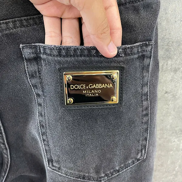 Quần Jean Nam Dolce & Gabbana D&G Tag Gold GW87XD G8ED3 S9001 Màu Xám Size 46