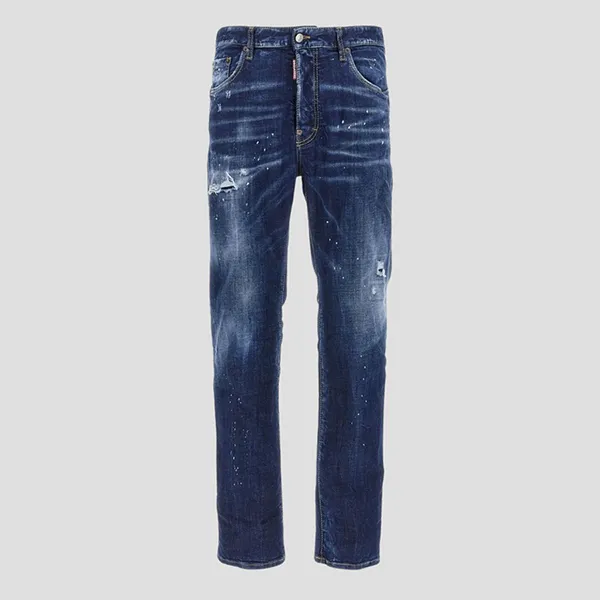 Quần Jean Nam Dsquared2 624 In Navy Denim S74LB1557 S30664 470 Màu Xanh Size 44