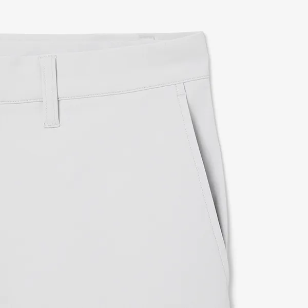 Quần Short Nam Lacoste Men's Slim Fit Commuter Shorts FH3014 ACZ Màu Xám Nhạt Size 40