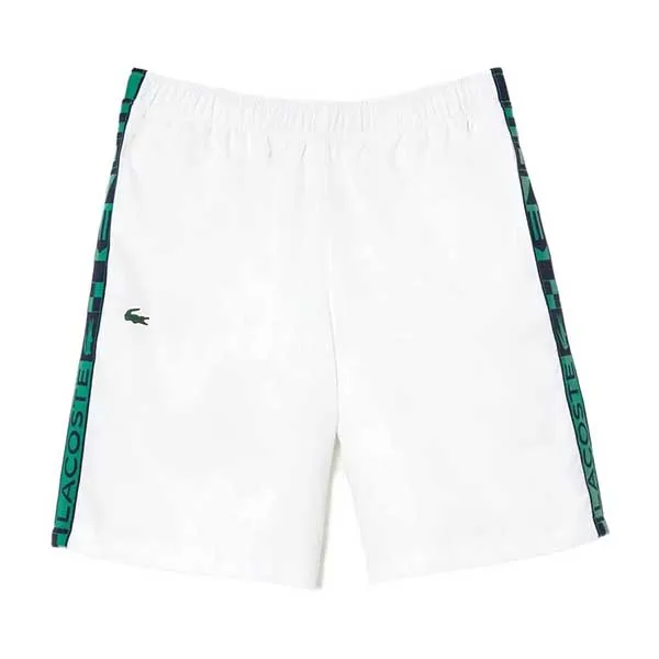 Quần Short Nam Lacoste Men's Sport Shorts Tennis/Pickleball GH9348 001 Màu Trắng