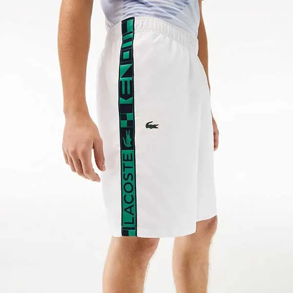 Quần Short Nam Lacoste Men's Sport Shorts Tennis/Pickleball GH9348 001 Màu Trắng