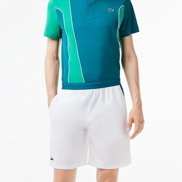 Quần Short Nam Lacoste Tennis/Pickleball Novak Djokovic Special Tennis Shorts GH9354 XGB Màu Trắng