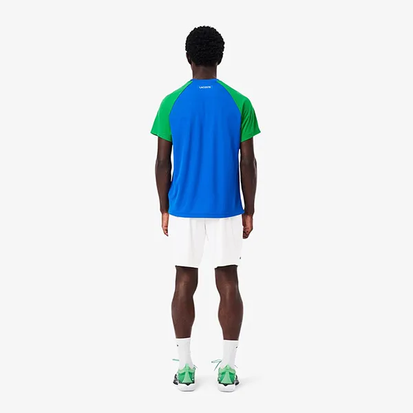 Quần Short Nam Lacoste Tennis Shorts Ultra Dry Stretch GH8950 001 White Màu Trắng