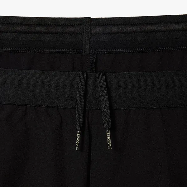 Quần Short Nam Lacoste Tennis/Pickerball Shorts Straight Cut Ultra-Dry Technology GH7452 031 Màu Đen