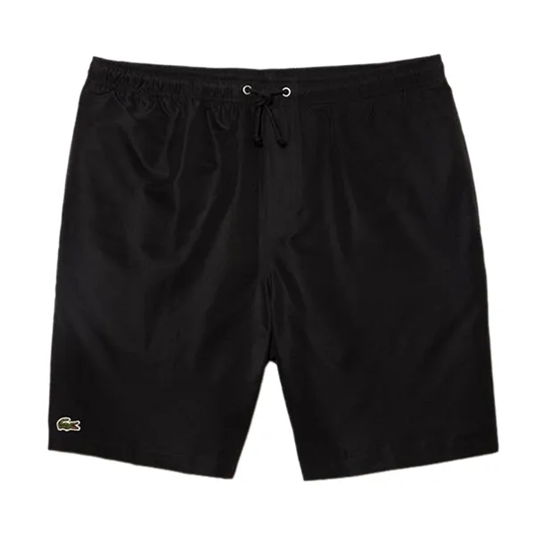 Quần Short Tennis/Pickerball Nam Lacoste Men's Tennis Light Diamond Taffeta Fabric GH353T 10 031 Màu Đen