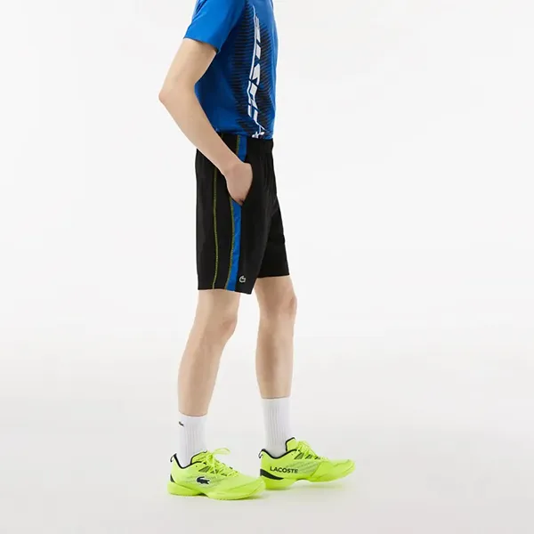 Quần Short Tennis/Pickerball Nam Lacoste Recycled Polyester GH5201 - XIS Màu Đen