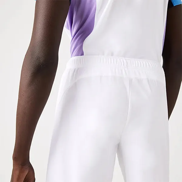 Quần Shorts Tennis/Pickerball Nam Lacoste De Tenis Sin Costuras Sport Para Hombre GH9420 00 522 Màu Trắng - Xanh
