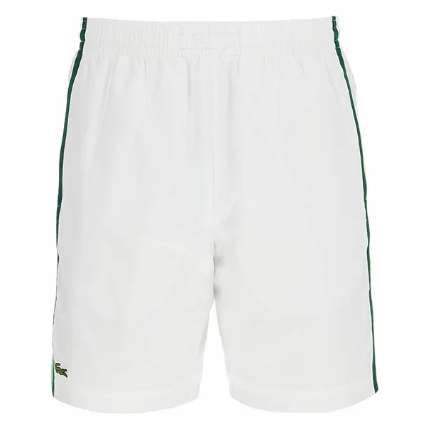 Quần Shorts Tennis/Pickerball Nam Lacoste Lightweight Colour Block Stripe Tennis Shorts Màu Trắng