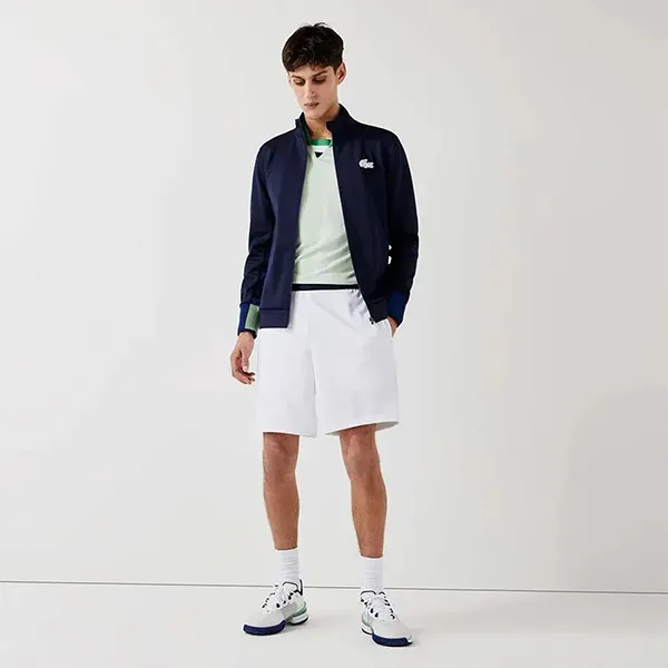 Quần Shorts Tennis/Pickerball Nam Lacoste Sport Men's Regular Fit White GH1044-B0X Màu Trắng Size 4