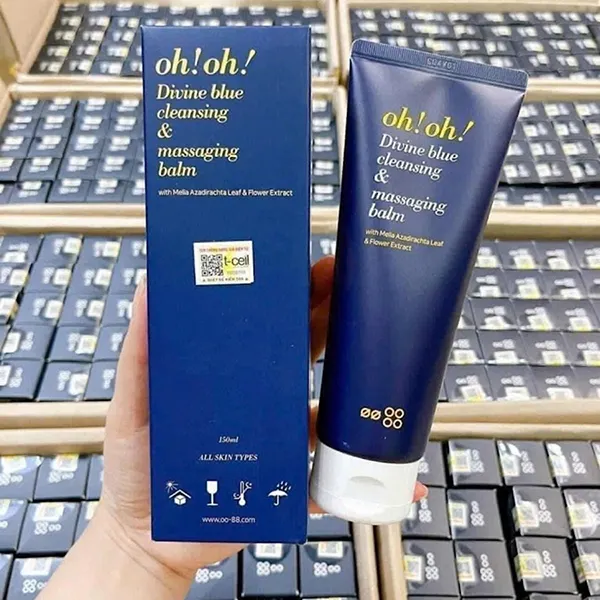 Sáp Tẩy Trang Hỗ Trợ Làm Sạch Sâu Và Trẻ Hóa Da Oh!Oh! Divine Blue Cleansing & Massaging Balm 150ml
