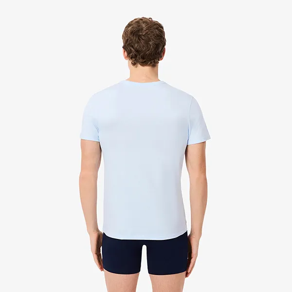 Set 3 Áo Thun Nam Lacoste Men's 3-Pack Slim Fit Undershirts TH2273 ELI Màu Xanh Size XS