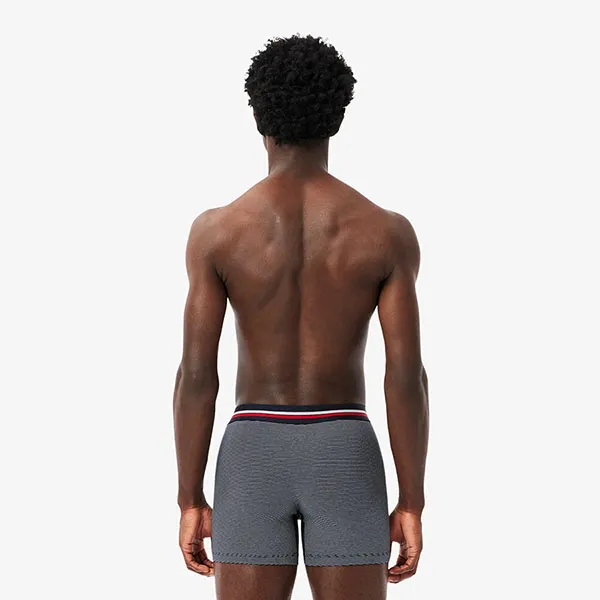 Set 3 Quần Lót Nam Lacoste Men's 3-Pack Cotton Boxer Briefs 6H1281 525 Phối Màu Size XS