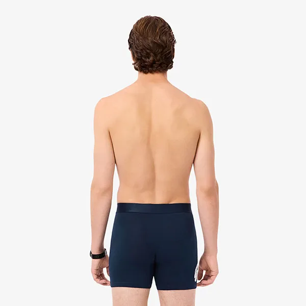 Set 3 Quần Lót Nam Lacoste Men's 3-Pack Cotton Boxer Briefs 6H1295 BCK Phối Màu Size XS