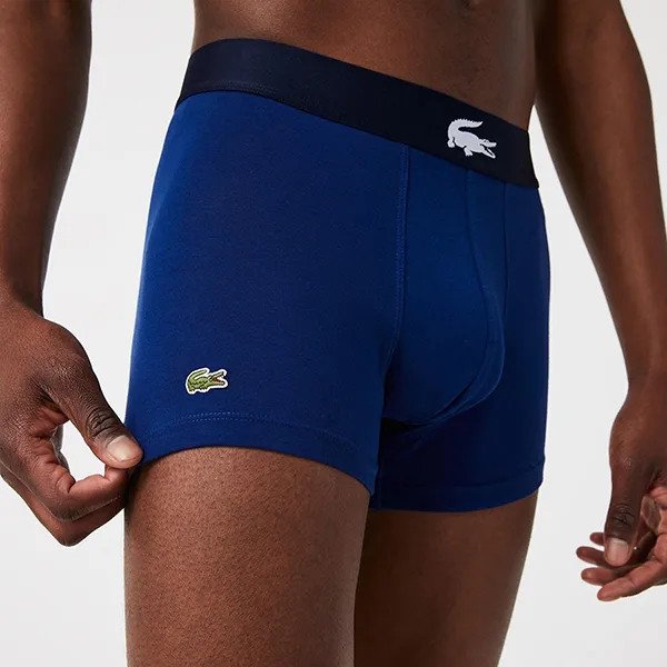 Set 3 Quần Lót Nam Lacoste Pack Of 3 Casual Boxer Briefs 5H1803 BCK Phối Màu Size S