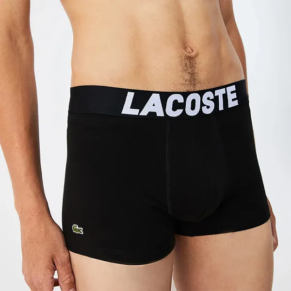 Set 3 Quần Lót Nam Lacoste Trunks Boxers 3-Pack 5H2083 10 NUA Phối Màu Size L